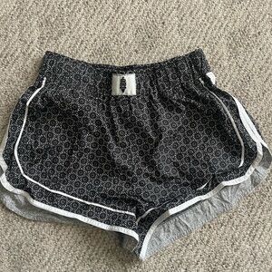 Free People Monochrome Patterned Athletic Shorts
